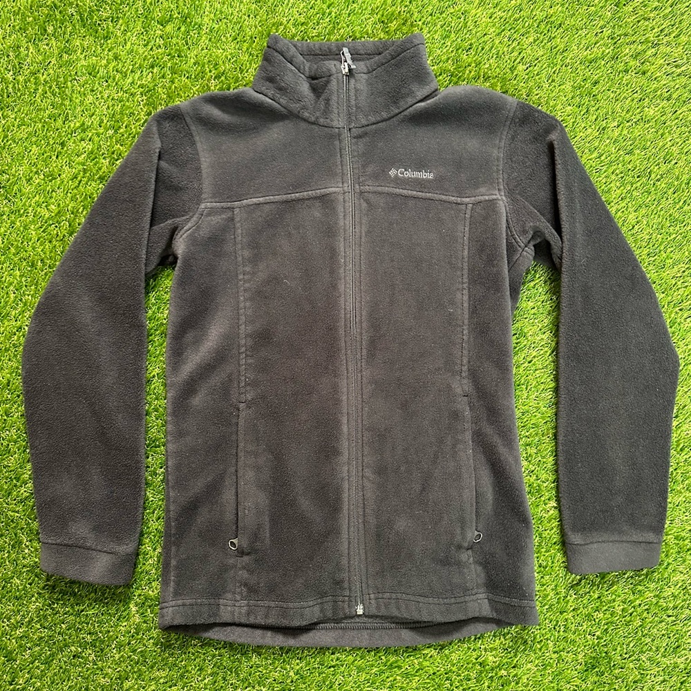 Columbia Fleece Zip Up Jacket Kids Unisex Size Large.